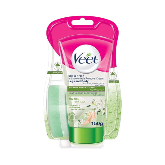 Veet In Shower Hair كريم ازالة الشعر
Removal Cream For Dry Skin 150ml