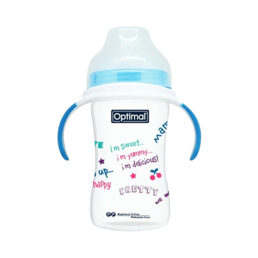 Optimal Extra Wide Neck Feeding Bottle With Handle 240ml