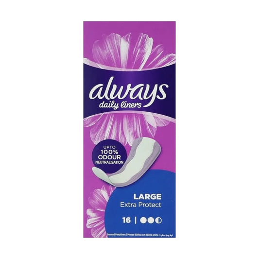 Always Fresh & فوط نسائية يومية
Protect Large Pantyliner 16 Pads