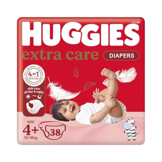 Huggies Extra Care Size 4+ (10-16 Kg) 38 Diapers