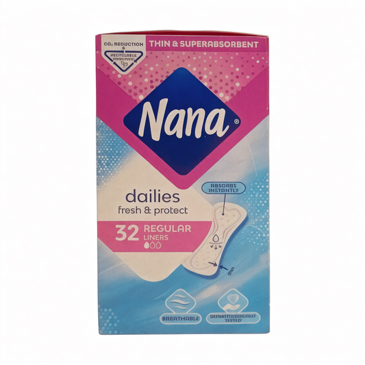 Nana Normal فوط نسائية يومية
Pantyliner 32 Pads