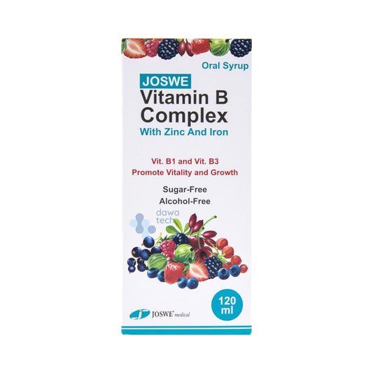Joswe Vitamin B مكمل غذائي للأطفال
Complex With Zinc and Iron Syrup