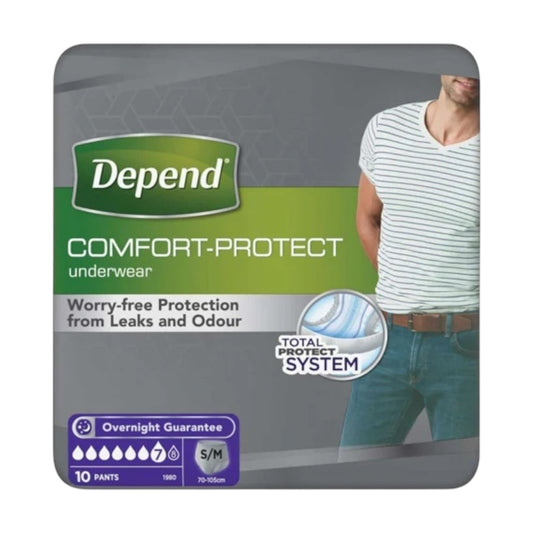 Depend Comfort Protect Incontinence Pants For Men, Small/medium