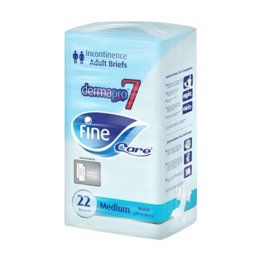 Fine Care Incontinence Adult Briefs For Unisex, Medium, Waist 75-110...