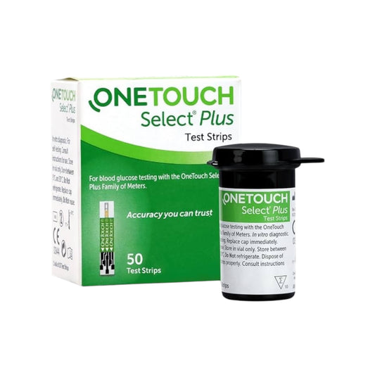 One Touch Select Plus Blood Glucose Test Strips 50 Strips