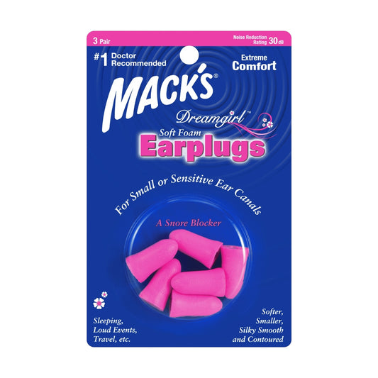 Mack’s Soft Foam Earplugs for Girls 3 Pairs