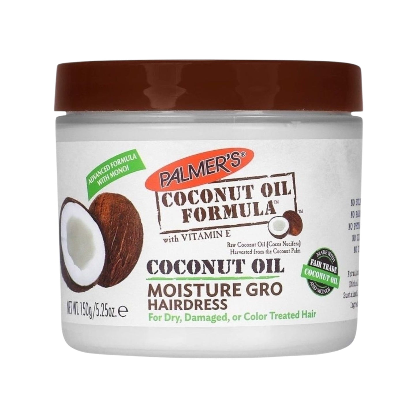 Palmers Coconut Oil Hair Moisture Gro Hairdress 150G