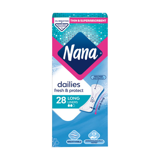 Nana Long فوط نسائية يومية
Pantyliner 28 Pads