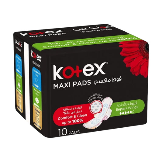 Kotex Maxi Super with Wings 10 Pads