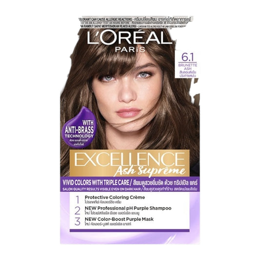 L'Oreal Excellence Crème Hair Color Light Ash Brown No. 6.1