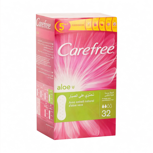Carefree Aloe فوط نسائية يومية
Pantyliner 32 Pads