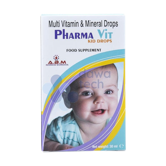 Pharma Fit Kid Drops, a food supplement of vitamins and minerals for children, 30 ml