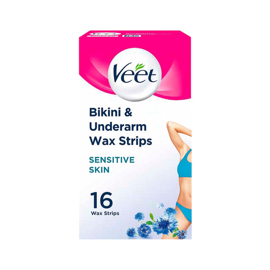 Veet Bikini And Underarm Hair Removing 16 Wax Strip - MELIA-PHARMACY