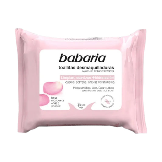Babaria Rosehip Make Up Remover Wipes