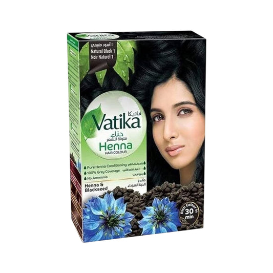 Vatika Henna Hair Colour Henna & Blueberry Blue Black 1.1