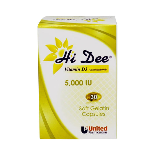 Hi Dee Vitamin D3 5,000 IU 30 Capsules