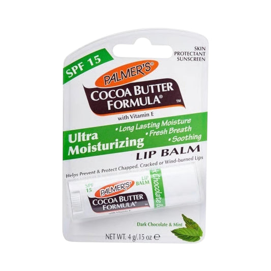 Palmers Cocoa Butter Lip Balm Dark Chocolate And Mint 4G