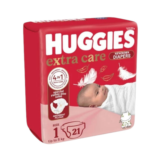 Huggies Extra Care Size 1 Up To 5 Kg 21 Diapers