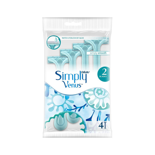 Gillette Simply Venus 2 Disposable Razors 4 Pieces - MELIA-PHARMACY