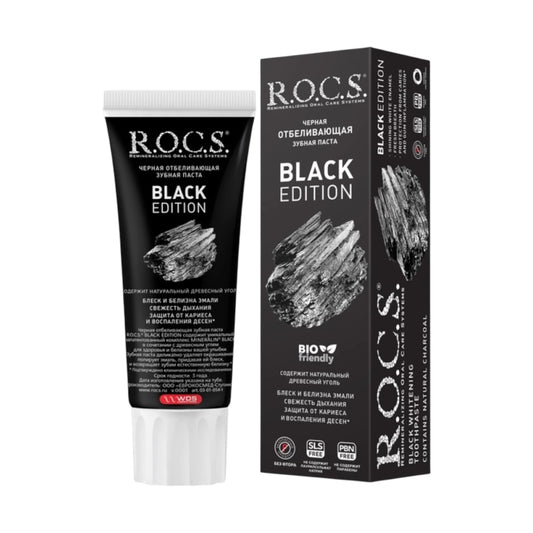 R.O.C.S. Toothpaste Whitening Black Edition