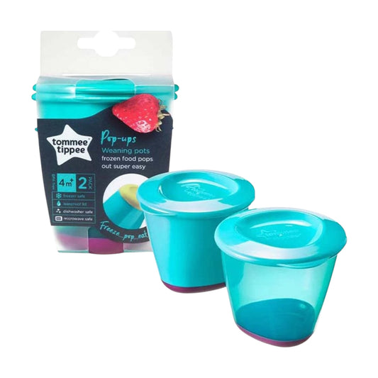 Tommee Tippee Pop Up Weaning Pots x2 4m+