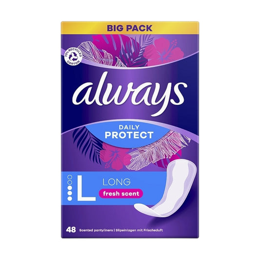 Always Fresh & فوط نسائية يومية
Protect Large Pantyliner 48 Pads