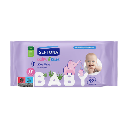 SEPTONA Baby Wipes Aloe Vera 60 Pes