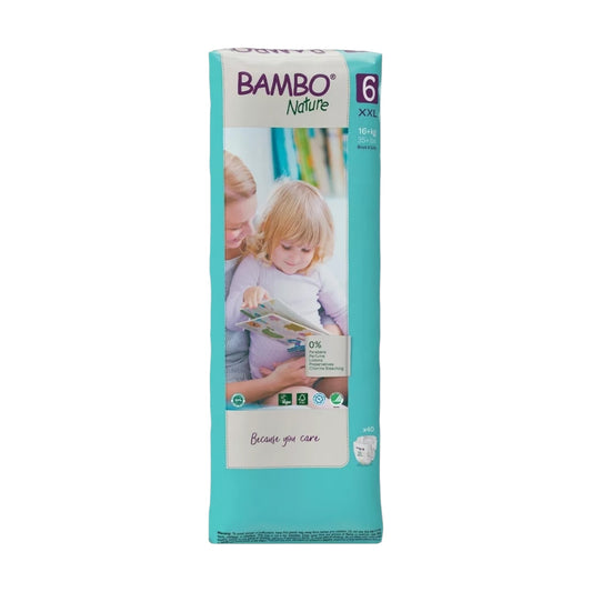 Bambo (Size 6, 16+ Kg, 40 Nature Diapers)