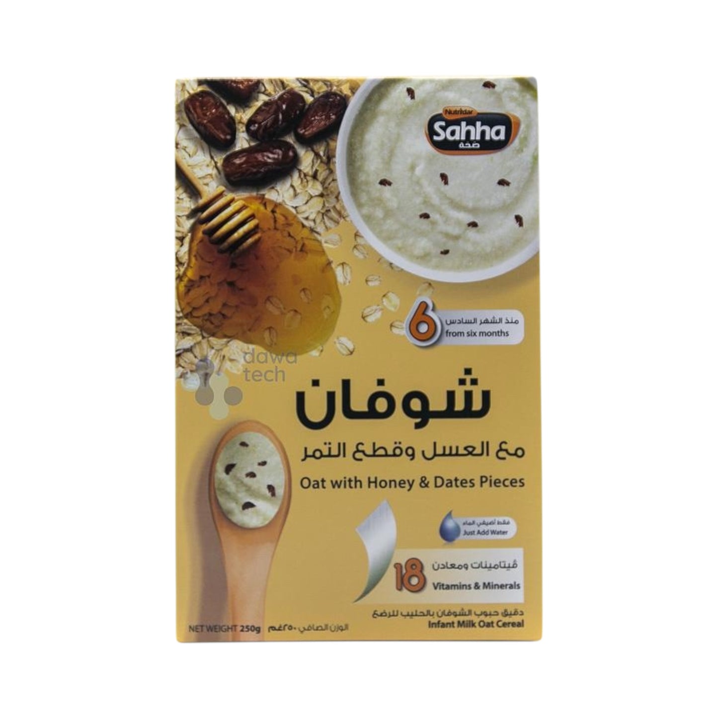 Sahha Oat With Honey & Dates Pieces Cereal 250g