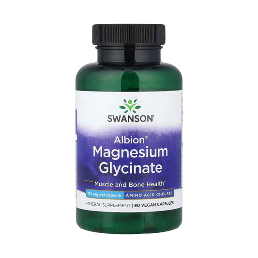 Swanson, Albion®, Magnesium Glycinate, 133 mg, 90 Vegan Capsules