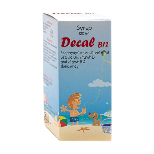 Decal Calcium, Vitamin D and Vitamin B12 Syrup 120 ml