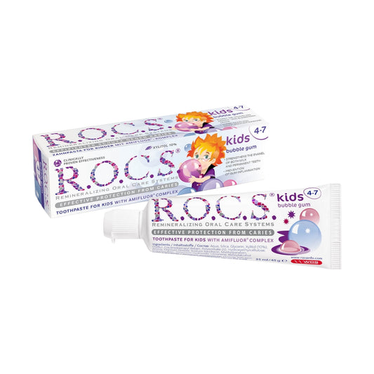 R.O.C.S. Toothpaste Kids Bubble Gum With Fluorid