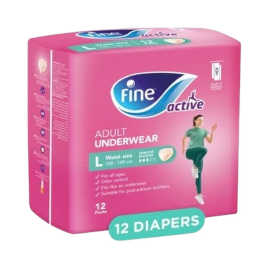 Fine Active Adult Underwear 12 Pants