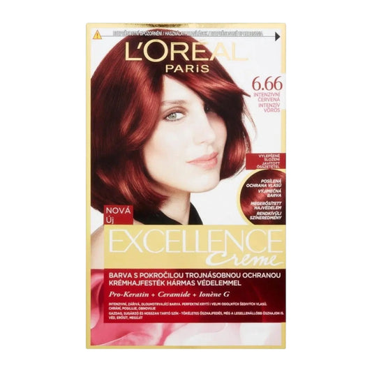 L'Oreal Excellence Crème Hair Color Ruby Red 6.66