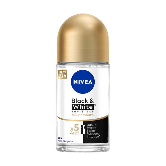 Nivea Women Black And White Invisible Silky Smooth Roll On Deodorant 50MI