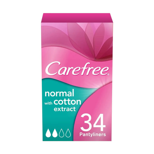 Carefree Normal فوط نسائية يومية
Pantyliner 34 Pads