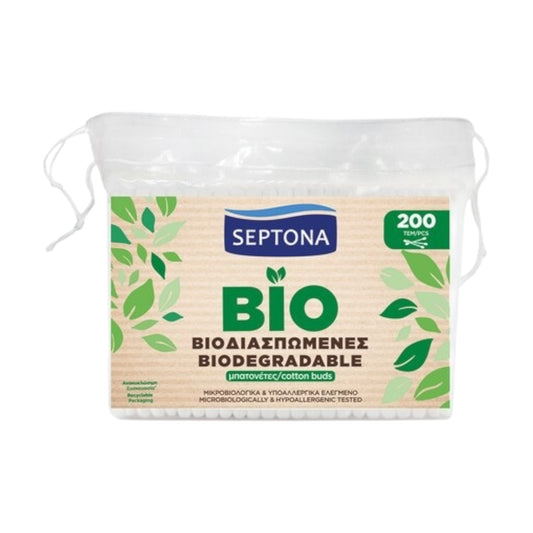 Septona Cotton Buds 200 Pcs Refill Biodegradable