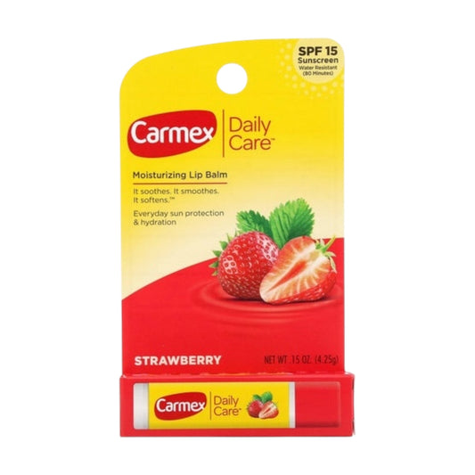 Carmex Daily Care Lip Balm Strawberry Tube