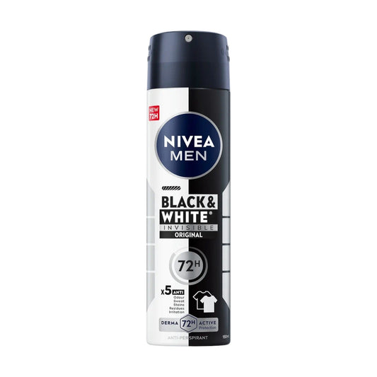 Nivea Men Invisible Black And White Spray Deodorant 150MI