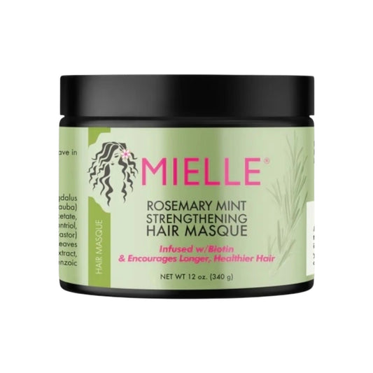 Mielle, Strengthening Hair Masque, Rosemary Mint, 12 oz (340 g)