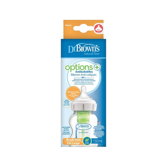 Dr Brown's Wide Neck رضاعة الأطفال
Bottle 150ml -Green