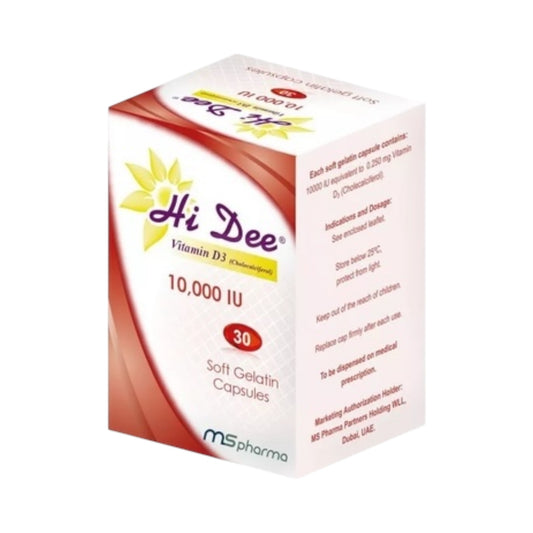 Hi Dee Vitamin D3 10,000 IU 30 Capsules