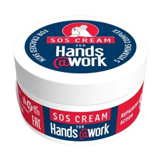 Hands@work Sos Cream, For Cracked Skin, 5 Vitamins Complex, 50ml