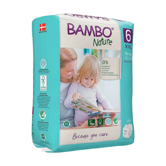 Bambo(Size 6, 16+ Kg, 20 Nature Diapers)