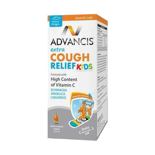Advancis Extra Cough Relief Kids Syrup 100Ml - MELIA PHARMACY - MELIA PHARMACY