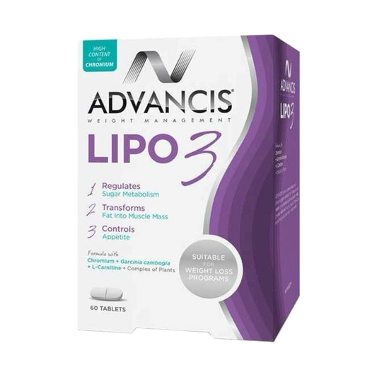 Advancis Lipo3 (Regulates Sugar Metabolism) 60Tab - MELIA PHARMACY - MELIA PHARMACY