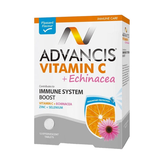 Advancis Vitamin C + Echinacea+Zinc+ Selenium 12Eff Tab - MELIA PHARMACY - MELIA PHARMACY