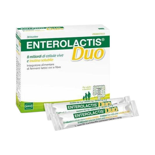 مكمل غذائي للجهاز الهضمي
EnteroLactis Duo Probiotics 20