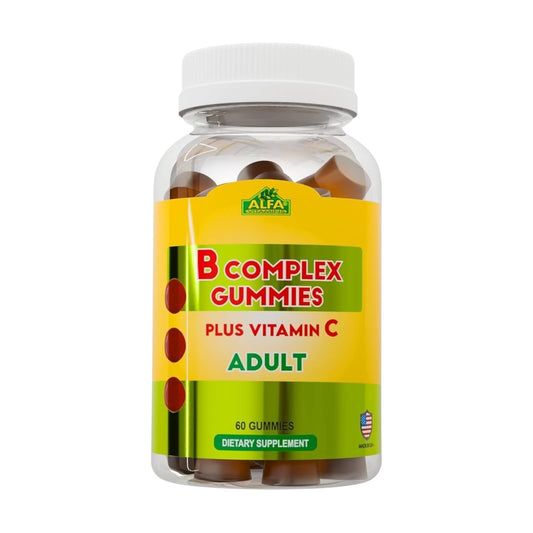Alpha Vitamins B-Complex for Adults, 60 Gummies