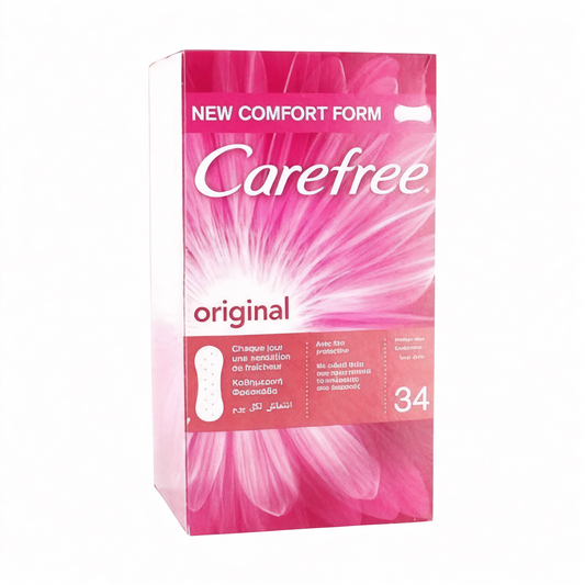 Carefree Original فوط نسائية يومية
Pantyliner 34 Pads